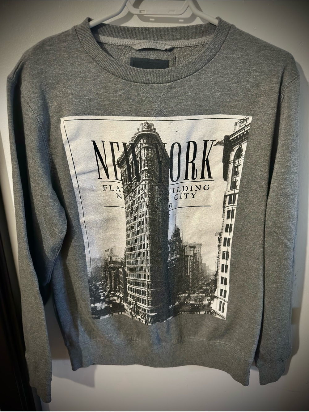 Urban Heritage Gray New York Crewneck Sweater